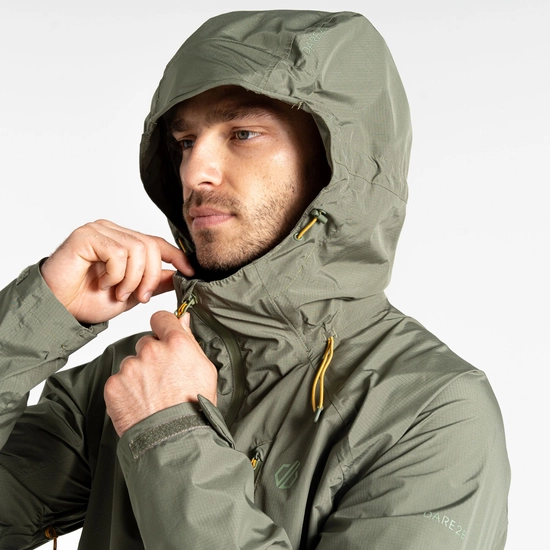 CHAQUETA IMPERMEABLE TORREK DARE 2B OLIVINE GREEN - Imagen 4