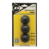 Pelota Squash Dunlop Pro X3 Doble Punto Amarillo