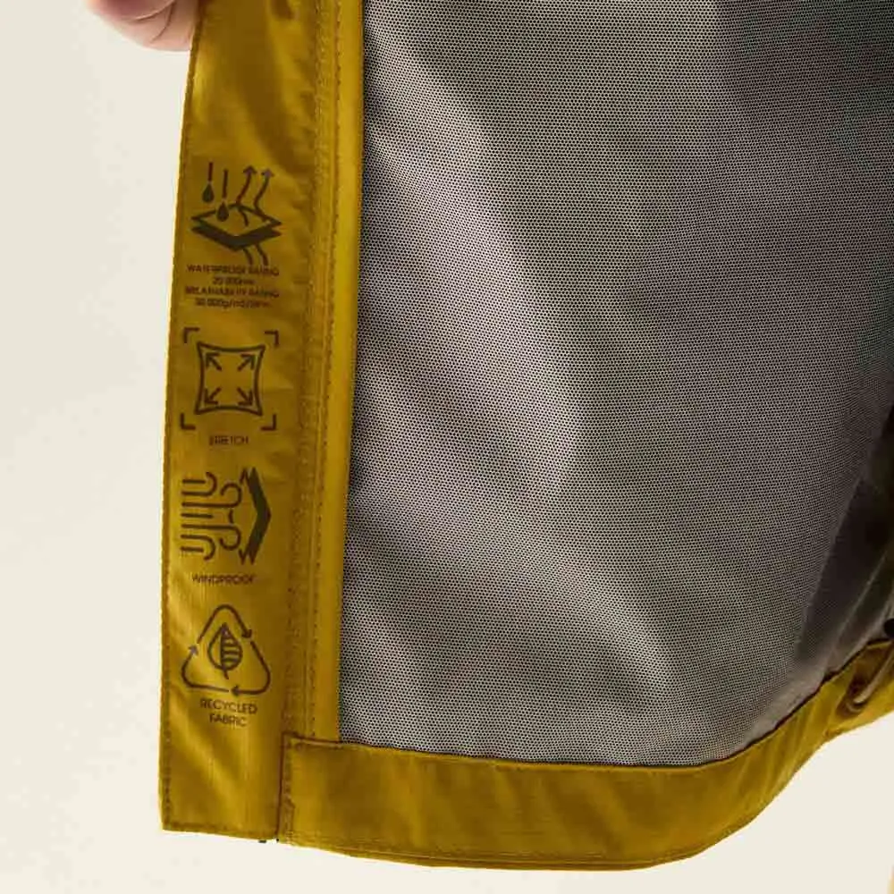 CHAQUETA IMPERMEABLE TORREK DARE 2B OIL YELLOW - Imagen 10
